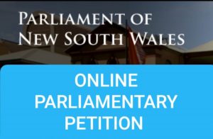 Online Parliamentary Petition - NSW - Fixed Online Parliamentary Petition - NSW - Fixed