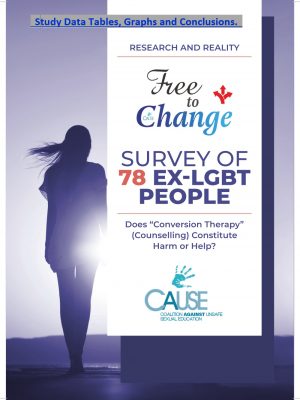 Front Page & Title from Free To Change RESEARCH & REALITY